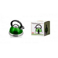 Stainless Steel Whistling Tea Kettle - Green